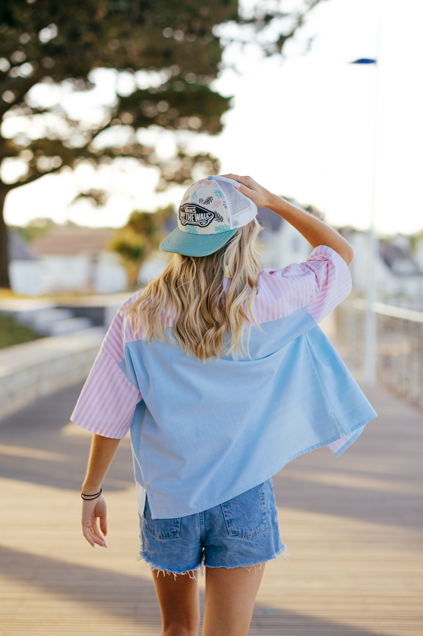 Chemise ORIGINE - Rayures Roses