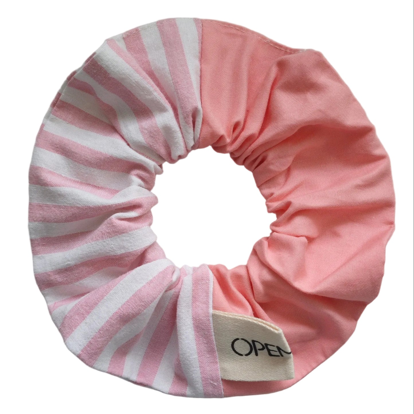 Chouchou OCHIE - Rayures rose fraise