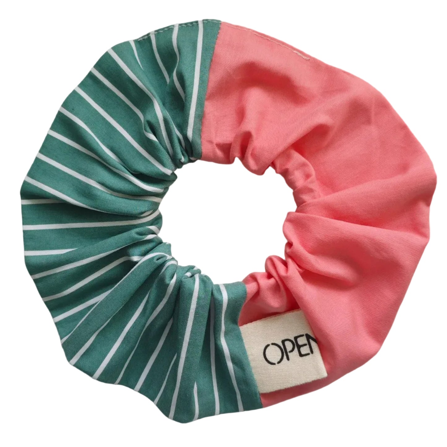 Chouchou OCHIE - Rayures kiwi fraise