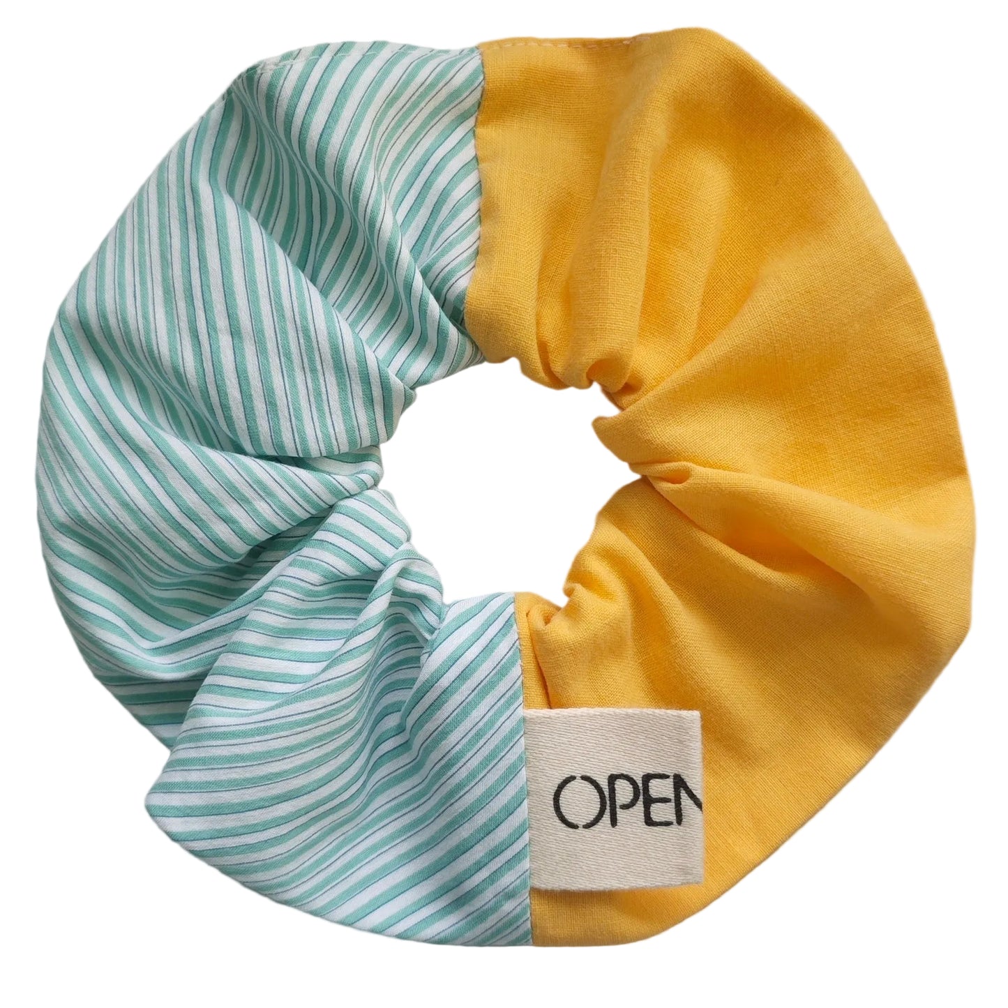 Chouchou OCHIE - Rayures menthe citron