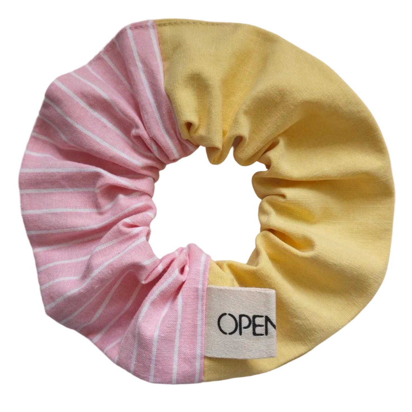 Chouchou OCHIE - Rayures rose citron
