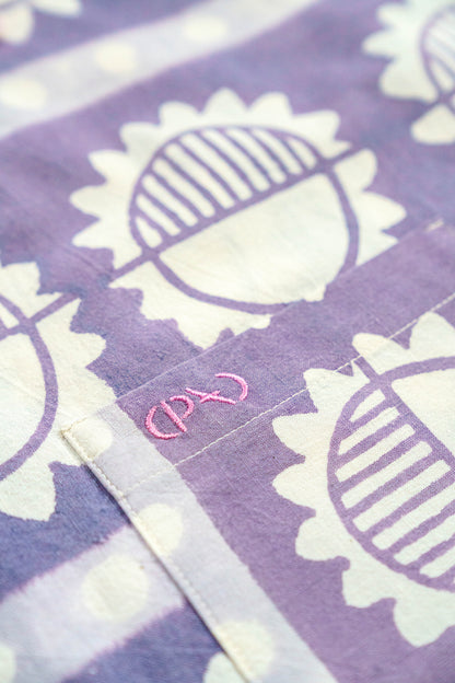 Chemise ORIGINE - Soleil violet