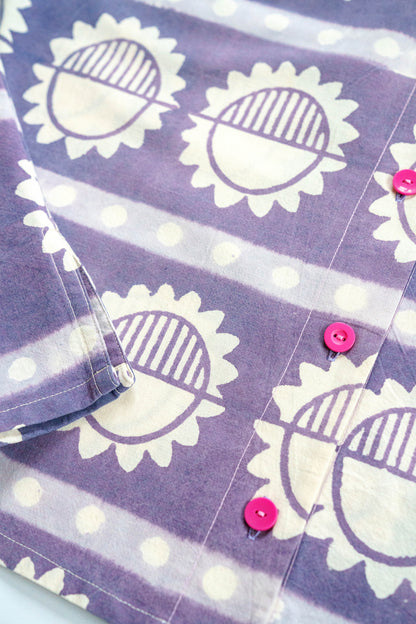 Chemise ORIGINE - Soleil violet