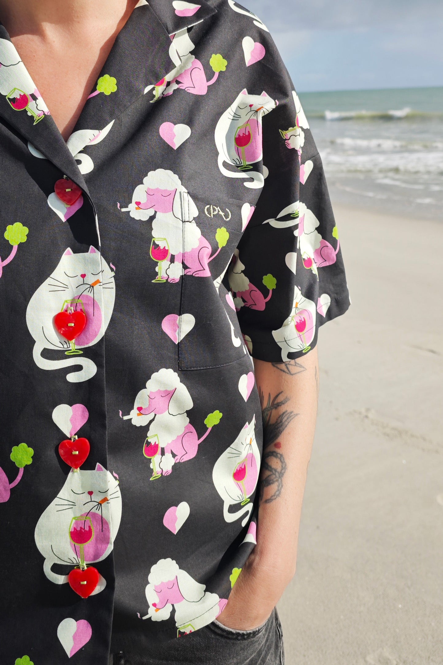 Chemise Origine x Marion Kintzinger - Chat & Chien