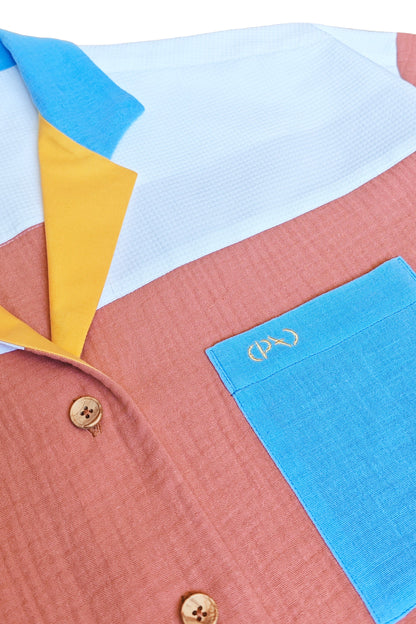 Original Shirt - Coral Blue Java Mango