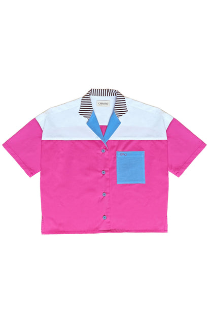 Chemise Origine - Framboise blue Java
