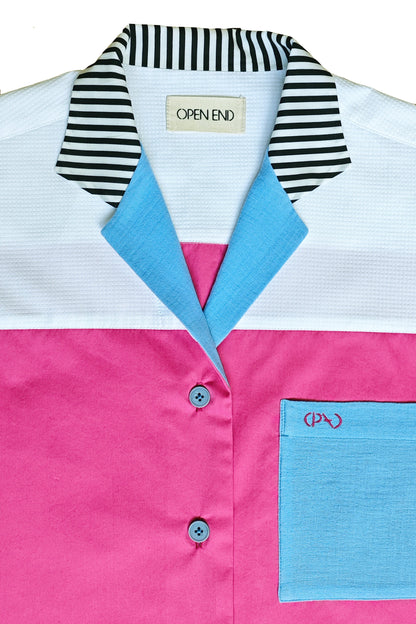 Chemise Origine - Framboise blue Java