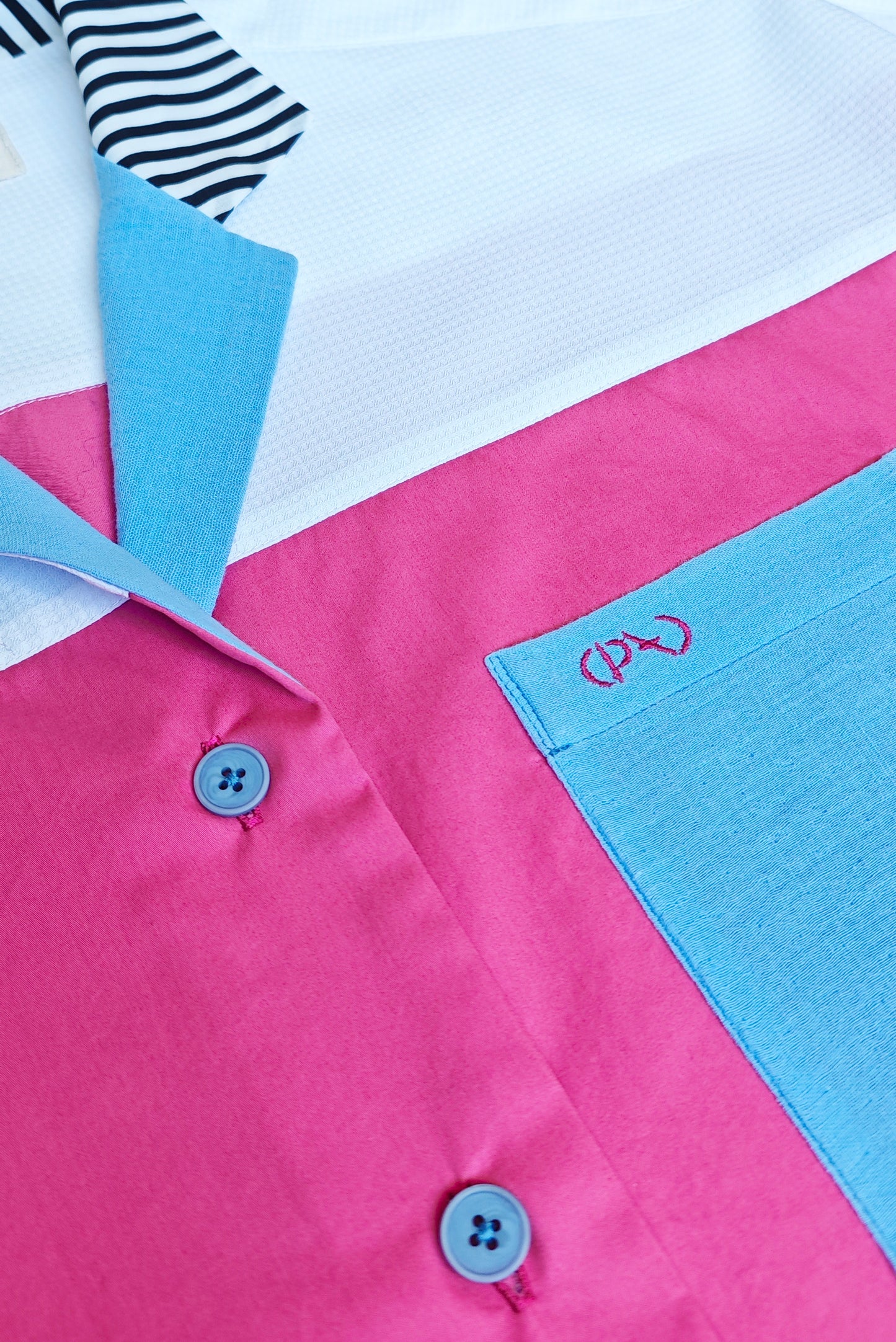 Chemise Origine - Framboise blue Java