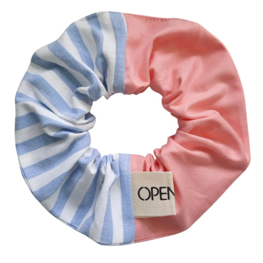 Chouchou OCHIE - Rayures bleu fraise