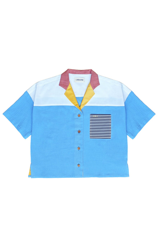 Chemise Origine - Blue java mangue goyave