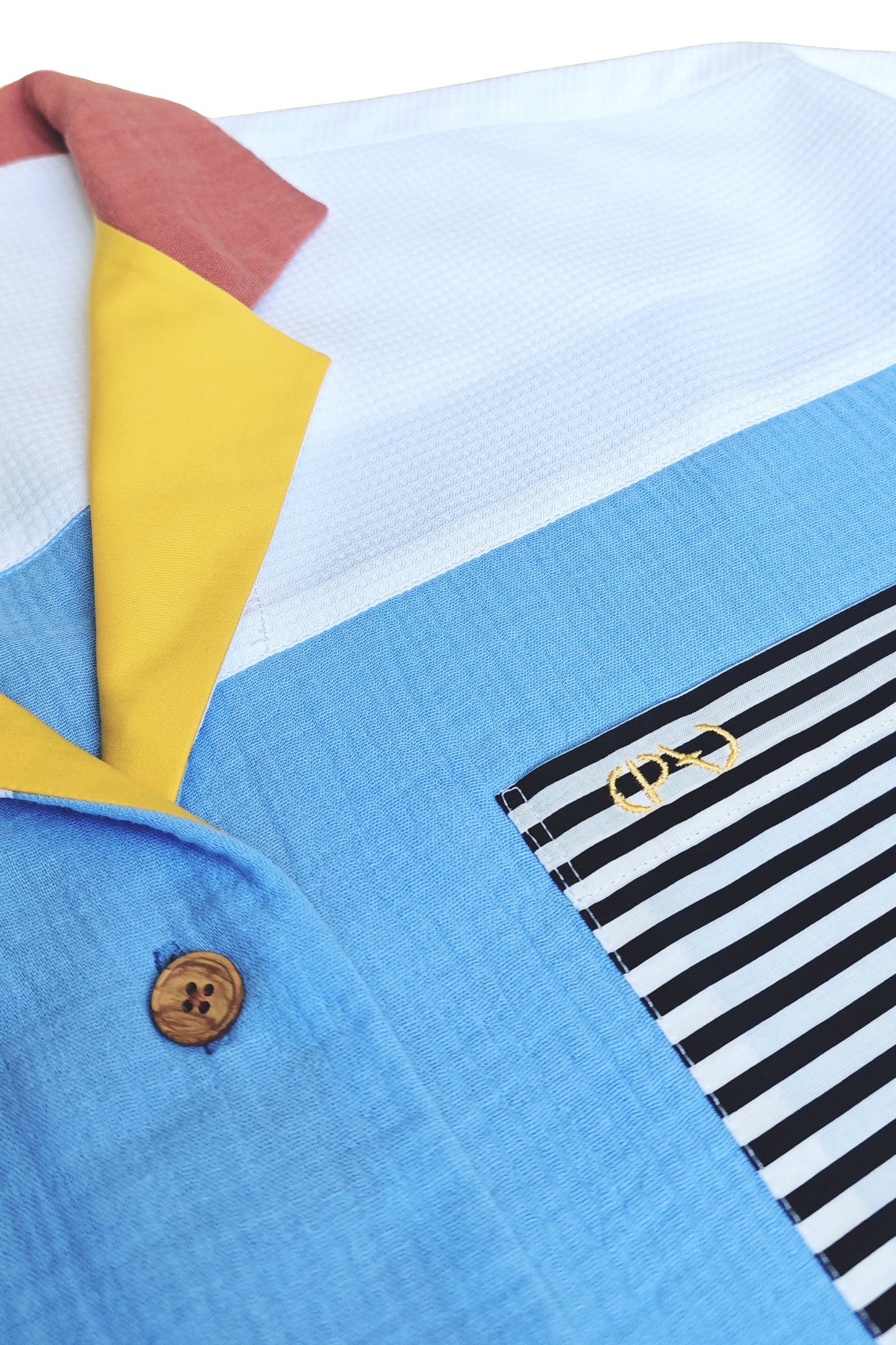 Chemise Origine - Blue java mangue goyave