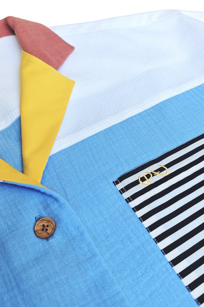 Chemise Origine - Blue java mangue goyave